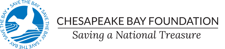 An image of the Chesapeake Bay Foundation logo that links to the Chesapeake Bay Foundation  website. 